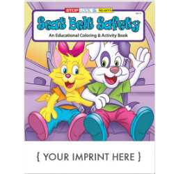 Custom Imprinted Coloring Book - Seat Belt Safety 