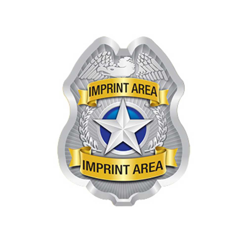 Chief Security Sticker Custom Silver Jr. Police Chief Sticker Badge