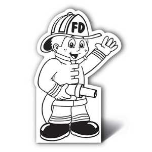 Fire Boy Color-Me Stand-Out firefighting, fire safety product, fire prevention, color me, boy firefighter, firefighter, stand out, fire boy color me craft, kids fire safety activity, fire department giveaways, police community outreach items, EMS promotional products, children’s safety handouts, color and assemble craft