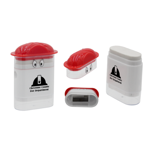 Fire Chief Googly-Eyed Eraser/Sharpener