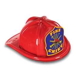 Fire Chief Hat - Blue Firefighter Scramble Shield firefighting, fire safety product, fire prevention, plastic fire hats, fire hats, kids fire hats, junior firefighter hat, fire chief hat, junior fire chief hat