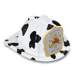Fire Chief Specialty Hat - Custom Silver FF Scramble Shield firefighting, fire safety product, fire prevention, plastic fire hats, fire hats, kids fire hats, junior firefighter hat, custom fire hat