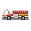 Fire Engine Photo Prop 91" X 36" firefighting, fire safety product, fire prevention, cut outs, photo props, firefighter, photo prop, cut out 