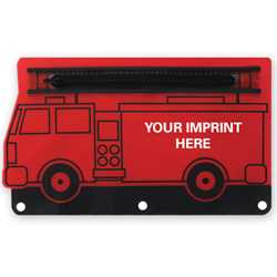 Fire Engine School Pouch firefighting, fire safety product, fire prevention, pouches, vinyl pouches, pencil case