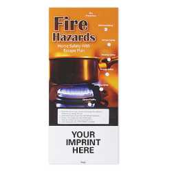Fire Hazards: Home Safety w/ Escape Plan Pocket Slider home fire safety slide chart, fire escape plan for kids, child fire safety education, fire department children’s items, EMS outreach supplies, police department kids giveaways, fire hazard awareness materials, community safety handouts, fire prevention week tools