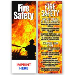 Fire Safety Bookmark firefighting, fire safety product, fire prevention, bookmark, fire safety, emergencies, emergency, fire safety bookmark, kids fire safety tips, fire prevention bookmark, community event giveaways, fire department handouts, EMS outreach supplies, police department children’s items, educational safety materials, fire prevention week giveaways