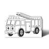 Fire Truck Color-Me Stand-Out firefighting, fire safety product, fire prevention, color me, fire truck, firefighter, stand out, fire truck color me craft, kids fire safety activity, fire department giveaways, police community outreach items, EMS promotional products, children’s safety handouts, color and assemble craft