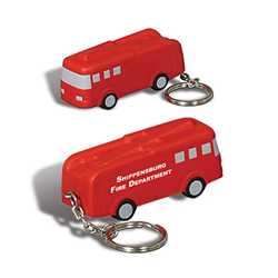 Fire Truck Key Ring Stress Reliever firefighting, fire safety product, fire prevention, fire safety, fire safety stress reliever, fire prevention stress reliever, firefighter stress reliever