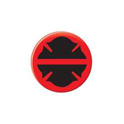 Firefighter Maltese Silhouette Button thin red line, buttons, support buttons, thank you, firefighters, Maltese