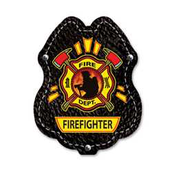 Firefighter Sticker Badge fire fighting, fire safety product, fire prevention, plastic fire badge, fire fighting badge