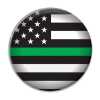 Green Stripe - Military Button thin green line, thin green line button, buttons, support buttons, green stripe military button, military kids button, fire department giveaways, EMS outreach items, police department community handouts, children’s safety promotional items, hero-themed event button, community event supplies