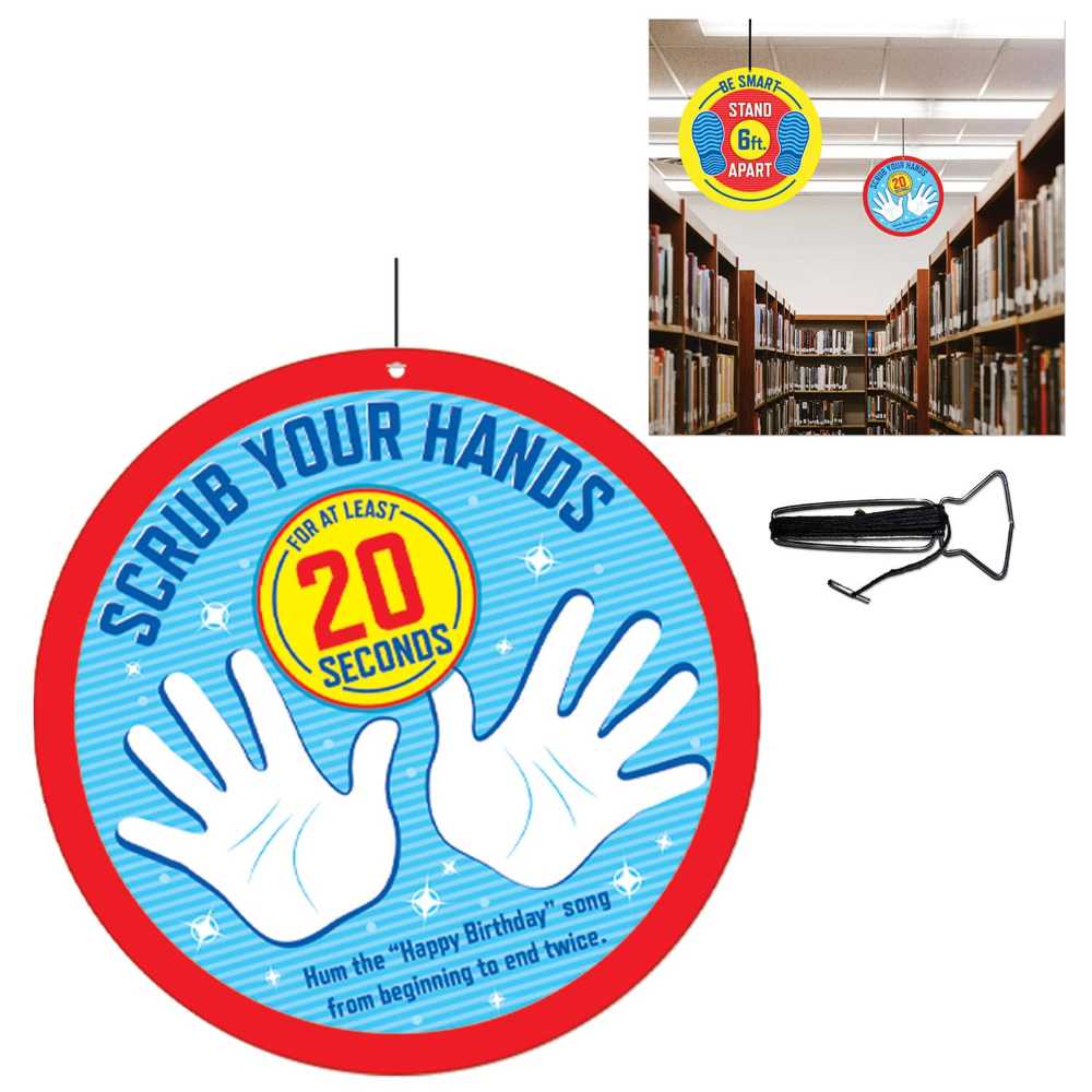 Hand Signs Cardboard Hand Washing Cardboard Ceiling Signs