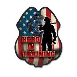 Hero in Training Plastic Clip-On Badge 