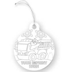 Holiday Color-Me Ornament  firefighting, fire safety product, fire prevention product, firefighting coloring book, firefighting activity book, fire safety coloring book, fire safety activity book, fire prevention coloring book, fire prevention activity book