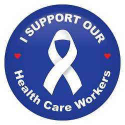 I Support Our Health Care Workers Button buttons, support buttons, health care workers, thank you health care workers, healthcare worker