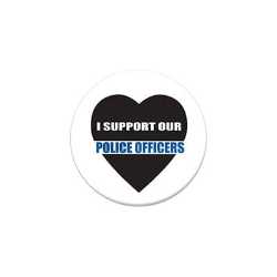 I Support Our Police Officers Button buttons, support buttons, law enforcement, thank you police, 