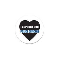 I Support Our Police Officers Button buttons, support buttons, law enforcement, thank you police, 