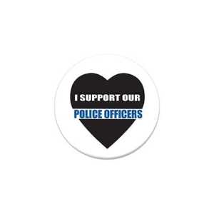 I Support Our Police Officers Button buttons, support buttons, law enforcement, thank you police, 
