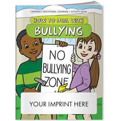 Imprinted Coloring Book - How to Deal with Bullying Coloring Book School, bully, crime, Stop bullying, public safety 