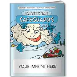 Imprinted Coloring Book - Wintertime Safeguards Coloring Book Winter, Safety, Frostbite Prevention, 