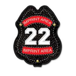 Imprinted Engine Number Plastic Clip-On Badge 