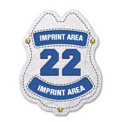 Imprinted Engine # White Sticker Badge 