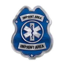 Imprinted Jr Paramedic Blue and Silver Sticker Badge 