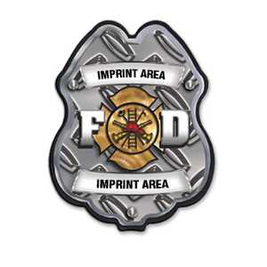 Imprinted Maltese Diamond Plastic Clip-On Badge 