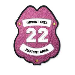 Imprinted Paramedic Pink Plastic Clip-On Badge 