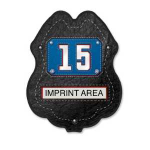 Imprinted Rescue Engine Plastic Clip-On Badge 