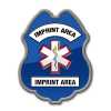 Imprinted Star of Life Sticker Badge firefighting, fire safety product, fire prevention, plastic fire badge, firefighting badge, EMT badge