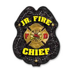 Jr FC Gold Maltese Cross Plastic Clip-On Badge 