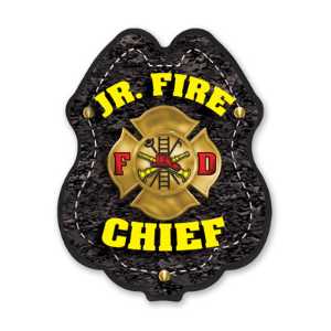 Jr FC Gold Maltese Cross Plastic Clip-On Badge 