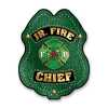 Jr FC Green Maltese Cross Plastic Clip-On Badge 