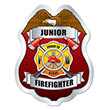 Jr. FF Proud to Serve Silver Sticker Badge 