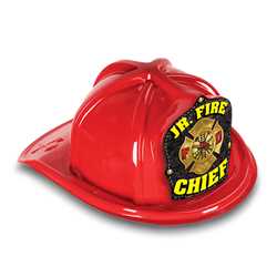 Jr. Fire Chief Hat - Gold Maltese Cross firefighting, fire safety product, fire prevention, plastic fire hats, fire hats, kids fire hats, junior firefighter hat, junior fire chief hat