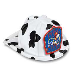 Jr. Fire Chief Specialty Hat - Blue Dalmatian Shield firefighting, fire safety product, fire prevention, plastic fire hats, fire hats, kids fire hats, junior firefighter hat, junior fire chief hat