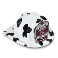 Jr Fire Chief Specialty Hat - Custom Silver Jr Fire Chief Shield firefighting, fire safety product, fire prevention, plastic fire hats, fire hats, kids fire hats, junior firefighter hat, volunteer firefighter hat, silver jr fire chief hat, custom fire chief shield, kids fire chief hat, jr firefighter hat, customizable fire emblem, fire department giveaways, EMS community outreach, police department event supplies, children’s fire safety items, fire prevention week handouts