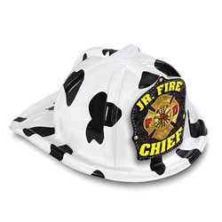Jr. Fire Chief Specialty Hat - Gold Maltese Cross firefighting, fire safety product, fire prevention, plastic fire hats, fire hats, kids fire hats, junior firefighter hat, junior fire chief hat