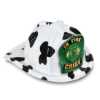 Jr. Fire Chief Specialty Hat - Green Maltese Cross Shield firefighting, fire safety product, fire prevention, plastic fire hats, fire hats, kids fire hats, junior firefighter hat, junior fire chief hat, jr fire chief hat green maltese cross, maltese cross firefighter hat, fire department children’s giveaways, EMS outreach items, police department community handouts, kids firefighter helmet, safety event giveaways, first responder promotional items