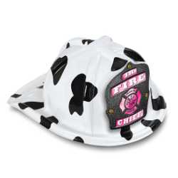 Jr. Fire Chief Specialty Hat - Pink Maltese Cross Shield firefighting, fire safety product, fire prevention, plastic fire hats, fire hats, kids fire hats, junior firefighter hat, junior fire chief hat, jr fire chief hat pink maltese cross, pink firefighter hat for kids, maltese cross kids helmet, fire department children’s giveaways, EMS outreach items, police department community handouts, kids firefighter helmet, safety event giveaways, first responder promotional items