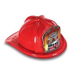 Jr. Firefighter Hat - Fire Truck Maltese Cross Shield firefighting, fire safety product, fire prevention, plastic fire hats, fire hats, kids fire hats, junior firefighter hat