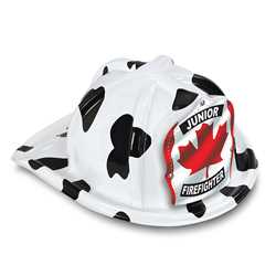 Jr. Firefighter Specialty Hat - Canadian Leaf Shield firefighting, fire safety product, fire prevention, plastic fire hats, fire hats, kids fire hats, junior firefighter hat, junior fire chief hat