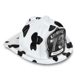 Jr Firefighter Specialty Hat - Custom Black/Silver Engine Number/Text Shield firefighting, fire safety product, fire prevention, plastic fire hats, fire hats, kids fire hats, junior firefighter hat, custom fire hat, black silver firefighter hat, custom engine number shield, jr firefighter hat, kids fire hat, customizable fire emblem, fire department giveaways, EMS community outreach, police department event supplies, children’s fire safety items, fire prevention week handouts