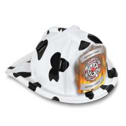 Jr Firefighter Specialty Hat - Custom Diamond Plate w/Flame Shield firefighting, fire safety product, fire prevention, plastic fire hats, fire hats, kids fire hats, junior firefighter hat, custom fire hat, diamond plate flame firefighter hat, custom fire shield hat, jr firefighter hat, kids fire hat, customizable fire emblem, fire department giveaways, EMS community outreach, police department event supplies, children’s fire safety items, fire prevention week handouts