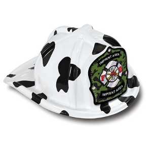 Jr Firefighter Specialty Hat - Custom Green Camo FD Shield firefighting, fire safety product, fire prevention, plastic fire hats, fire hats, kids fire hats, junior firefighter hat, custom fire hat, green camo firefighter hat, camo fd shield, custom firefighter shield, jr firefighter hat, kids fire hat, fire department giveaways, EMS community outreach, police department event supplies, children’s fire safety items, fire prevention week handouts