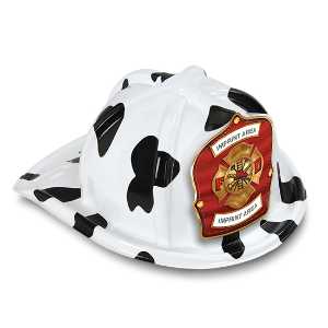 Jr Firefighter Specialty Hat - Custom Maltese Cross Shield firefighting, fire safety product, fire prevention, plastic fire hats, fire hats, kids fire hats, junior firefighter hat, custom fire hat, custom maltese cross firefighter hat, jr firefighter hat, kids fire hat, customizable fire shield, fire department giveaways, EMS community outreach, police department event supplies, children’s fire safety items, fire prevention week handouts