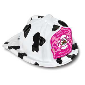 Jr Firefighter Specialty Hat - Custom Pink Camo FD Shield firefighting, fire safety product, fire prevention, plastic fire hats, fire hats, kids fire hats, junior firefighter hat, custom fire hat, pink camo firefighter hat, camo fd shield, custom firefighter shield, jr firefighter hat, kids fire hat, fire department giveaways, EMS community outreach, police department event supplies, children’s fire safety items, fire prevention week handouts