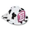 Jr Firefighter Specialty Hat - Custom Pink/White Number Shield firefighting, fire safety product, fire prevention, plastic fire hats, fire hats, kids fire hats, junior firefighter hat, pink firefighter hat, pink white number shield, jr firefighter hat, kids fire hat, custom firefighter shield, fire department giveaways, EMS community outreach, police department event supplies, children’s fire safety items, fire prevention week handouts