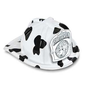 Jr Firefighter Specialty Hat - Jr Firefighter Dalmatian Color-Me Shield firefighting, fire safety product, fire prevention, plastic fire hats, fire hats, kids fire hats, junior firefighter hat, junior fire chief hat, dalmatian firefighter hat, color-me fire hat, jr firefighter hat, kids fire hat, custom firefighter shield, interactive fire safety items, fire department giveaways, EMS community outreach, police department event supplies, children’s fire safety activities, fire prevention week handouts